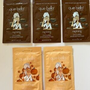 Que Bella Bath & Beauty Packets (lot of 5)  BRAND NEW